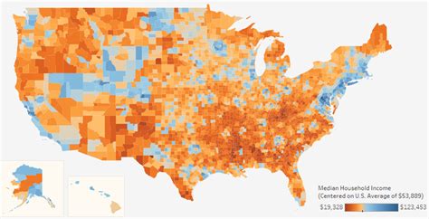 median income by zip code map|Interactive: Visualizing Median Income For All 3,000+ U.S. Counties.
